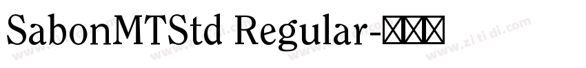 SabonMTStd Regular字体转换